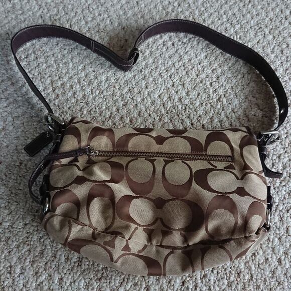 Coach Signature Jacquard Canvas Crossbody Shoulder bag - Picture 2 of 12